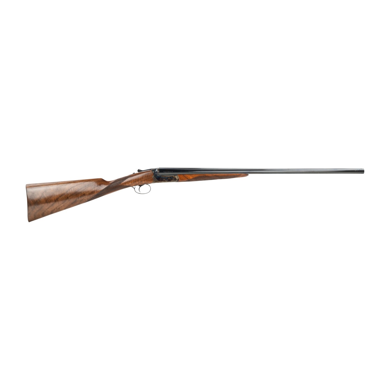 Dickinson LLC Estate 20 Gauge Break Open 3” 2rd 28” Side By Side Barrel, True Bone-Charcoal Case Hardening Receiver, English Style Turkish Walnut Stock
