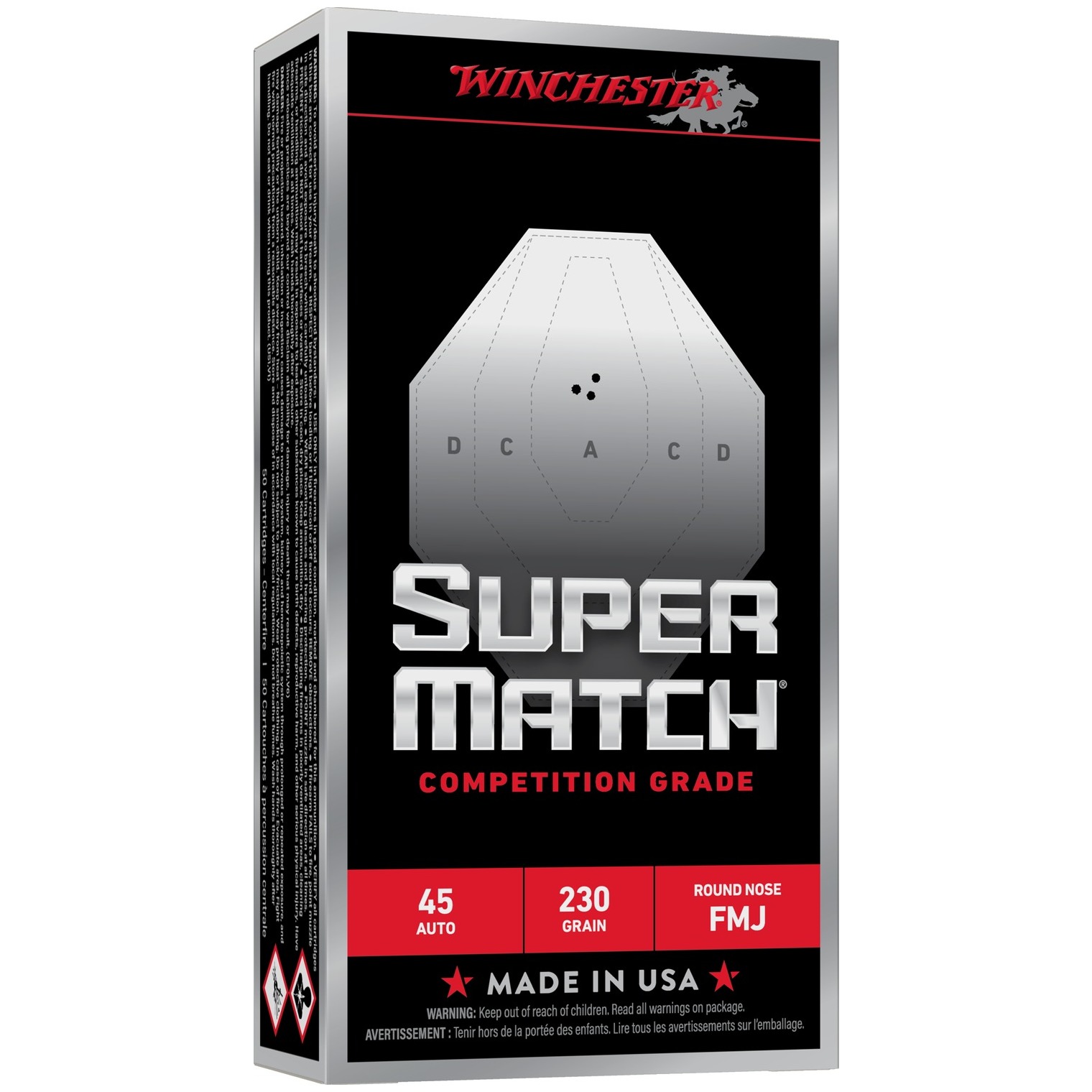 WIN SM45RN230 45 230GR FMJ-RN 50/10
