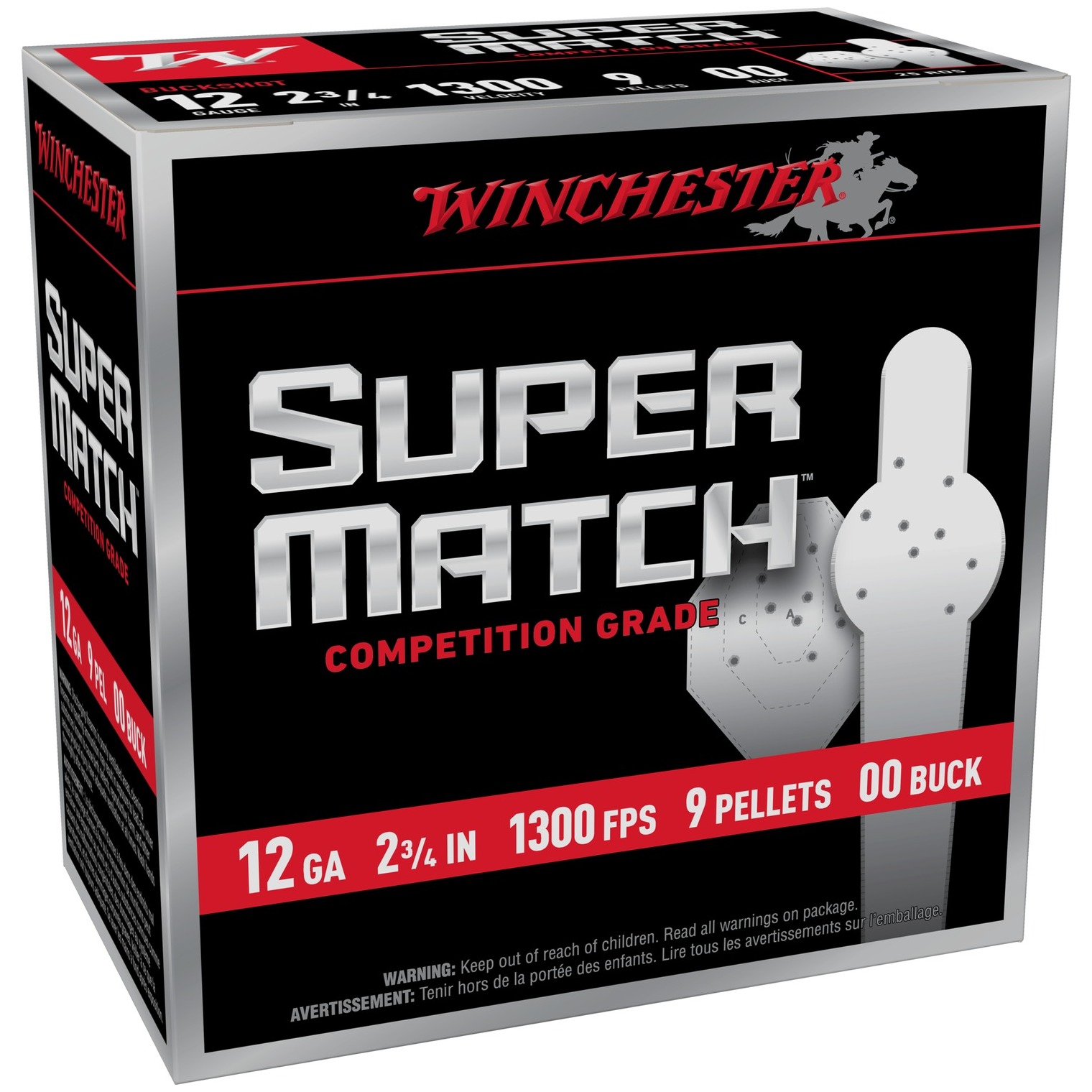 WIN SMB1200 12G 2-3/4 9PEL 00BK 25/10