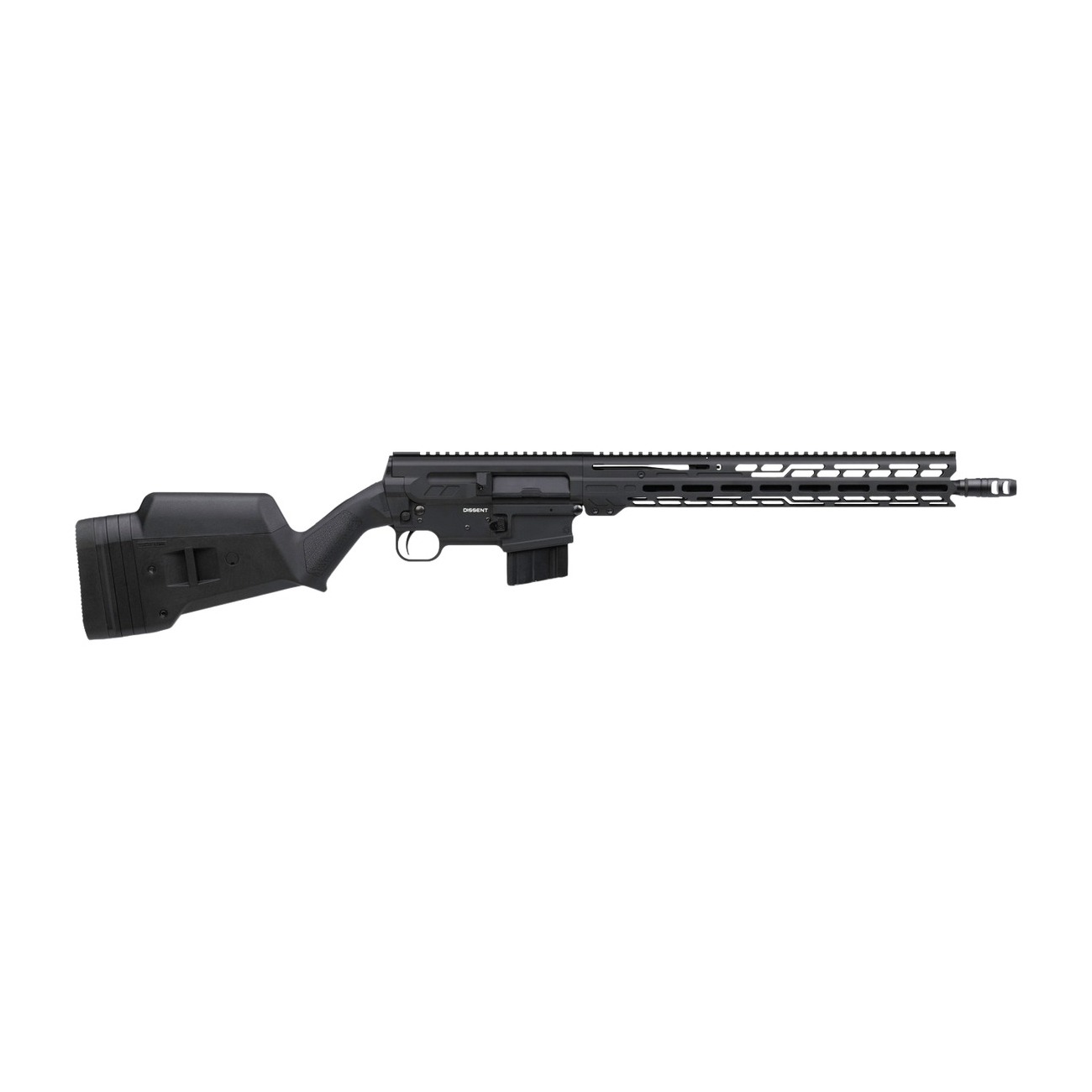 CMMG 34A670FAB Dissent BR4 338 ARC 10+1 16.10” Black Nitride Threaded Barrel, Black Armor Cerakote Aluminum Receiver w/Picatinny Rail, M-LOK Handguard, Magpul SGA 870 Black Synthetic Stock