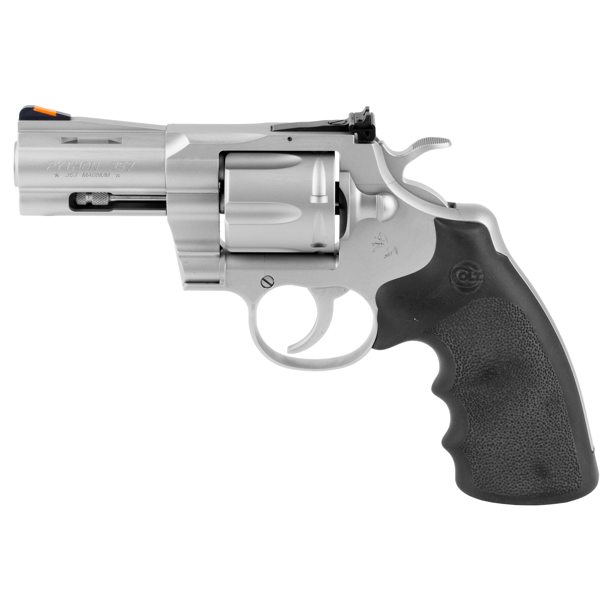 Colt Python Target 357 Mag/38 Spl 6rd Matte Stainless Rubber PYTHONSM3RTS 098289003522