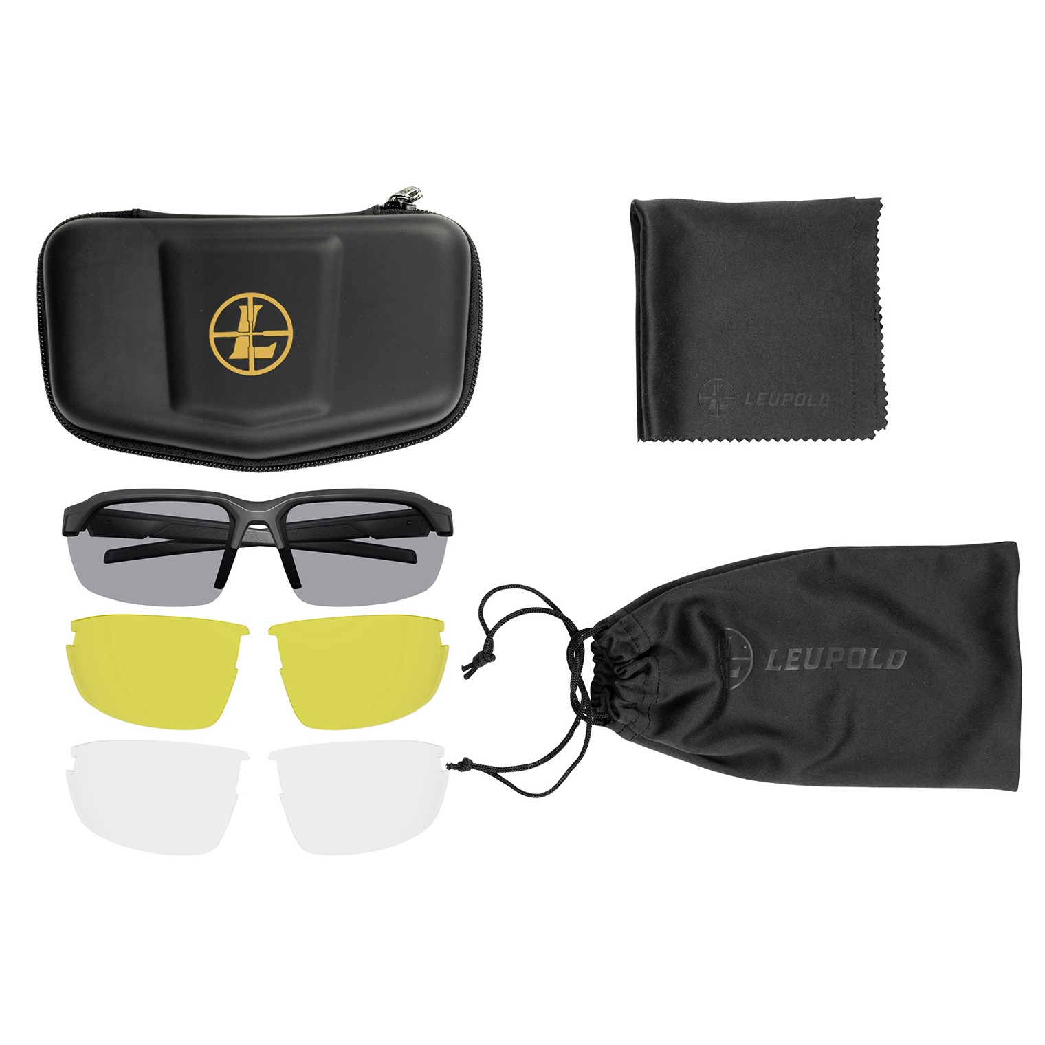 Leupold 179089 Performance Wear Tracer Shadow Gray Lens Polycarbonate Matte Black Frame