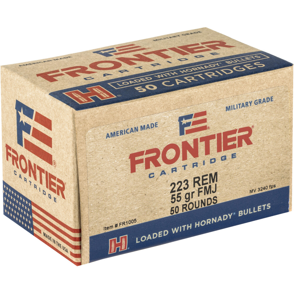 Hornady Frontier 223 REM 55gr FMJ 50 RD Box #FR1005