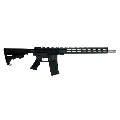 Great Lakes Firearms GL15223SSLBLK AR-15 223 Wylde 30+1 16", Black, 15" M-Lok Handguard, Carbine Stock, A2 Grip, Muzzle Brake Left Hand