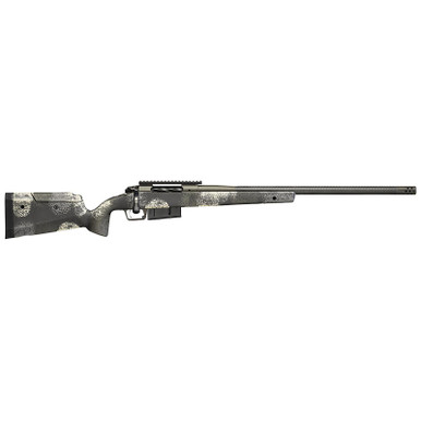 Springfield Armory BAW9247CFGA Model 2020 Waypoint 7mm Rem 3+1 24" Mil-Spec Green Cerakote Carbon Fiber Steel Barrel & Picatinny Rail Stainless Steel Receiver, Evergreen Camo Fixed Carbon Fiber Stock