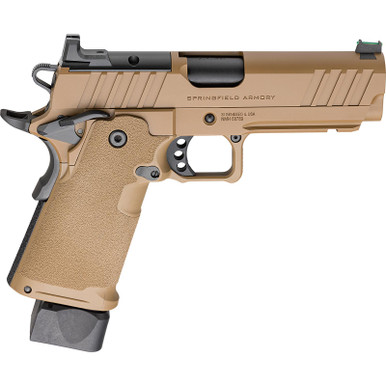 Springfield Armory PH9117AOSCB 1911 DS Prodigy 9mm 20+1 17+1 4.25" Coyote Brown Cerakote Optic Ready Carbon Steel Slide Polymer Grip