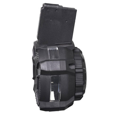 ProMag DRMA24 Standard 65rd Drum w/ Capacity Window 223 Rem/5.56x45mm Fits AR-15 Black DuPont Zytel Polymer