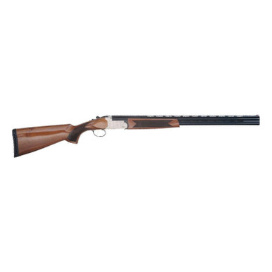 TriStar 30288 Setter S/T Full Size 28 Gauge Break Open 2.75" 2rd 28" Black Vent Rib Barrel, Engraved Silver Steel Receiver, Fixed Turkish Walnut Stock, Beretta/Benelli Chokes, Right Hand
