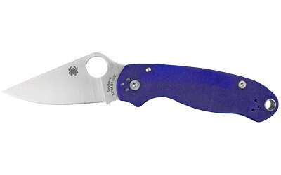 Spyderco Para 3 G-10 Dark Blue CPM S110v Plain Edge