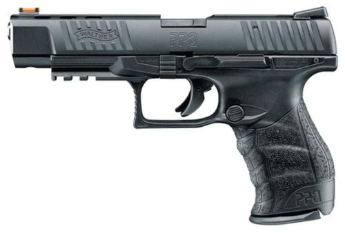 Walther, PPQ M2, Striker Fired 22 LR, 5" Barrel, Polymer Frame, Black, Fiber Optic Front Sight, Fixed Rear, 12Rd, 1 Magazine