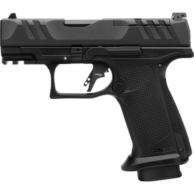 Walther Arms 4797054 PDP F-Series Pro E 9mm Luger 10+1 3.50" Black Steel Barrel, Black Optic Ready/Serrated Steel Slide, Black Polymer Frame w/Picatinny Rail, Interchangeable Backstrap Grip