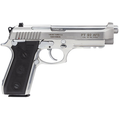 Taurus Model 92 SS 9MM 5" Barrel/Fixed Sights/Stainless Finish Rail 17rd Mag
