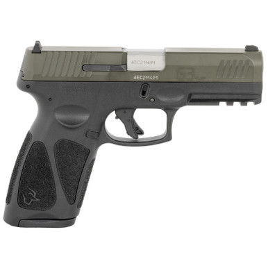Taurus 1-G3B94B G3 Full Size Frame 9mm Luger 17+1 4" Matte Stainless Steel Barrel, OD Green Serrated Alloy Steel Slide, Black Polymer Frame w/Picatinny Rail, Textured Grip