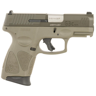 Taurus 1-G3C93BO G3C 9mm Luger 12+1 3.26" Matte Stainless Steel Barrel Mil-Spec Green Cerakote Alloy Steel Serrated Slide
