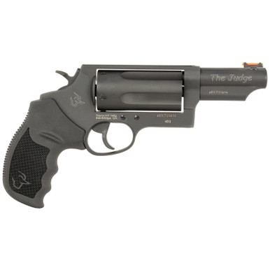 Taurus 24410P31MAG Judge T.O.R.O Magnum Compact Frame 45 Colt (Long Colt)/410 Gauge 5 3" Matte Black Oxide Steel Barrel, Cylinder & Frame, Black Rubber Grip, Transfer Bar Safety, Exposed Hammer