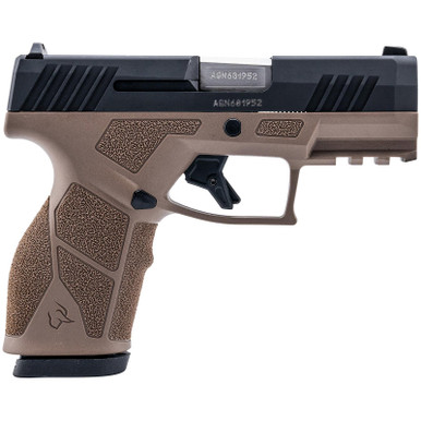 Taurus 1-GX2931B GX2 9mm Luger 13+1 3.37" Matte Stainless Steel Barrel, Matte Black Serrated Stainless Steel Slide, Brown Polymer Frame w/Picatinny Rail, Polymer Grip
