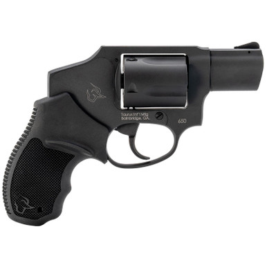 Taurus 2-650121 650 Small 357 Mag/38 Special +P 5 Shot 2" Matte Black Alloy Steel Barrel, Cylinder & Frame, Black Rubber Grip, Transfer Bar Safety, Concealed Hammer