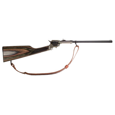 Heritage Mfg BR226CH16HS-LS Rough Rider Rancher Full Size 22 LR 6rd 16.12" Black Alloy Steel Barrel, Case Hardened Stainless Steel Receiver, Camo Fixed Wood Stock, Right Hand