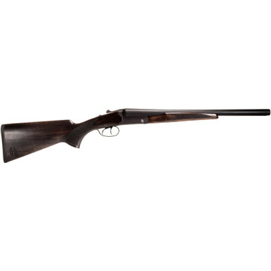 Heritage Mfg BL2018BK Badlander 20 Gauge Break Open 2rd 18.50" Black Chrome Side By Side Barrel & Receiver, Fixed Turkish Walnut Stock
