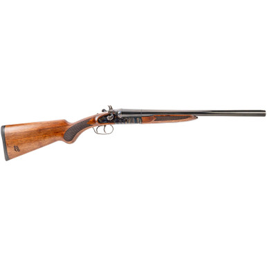Heritage Mfg CW1218BK Coachwhip 12 Gauge Break Open 2rd 18.50" Black Chrome Side By Side Barrel, Black Alloy Steel Receiver, Fixed Turkish Walnut Stock
