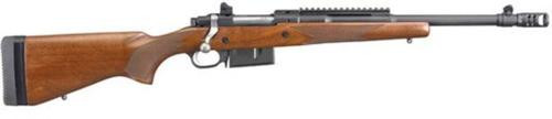 Ruger Gunsite Scout, .450 Bushmaster, 16.1", Walnut Stock, Black, 4rd