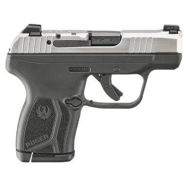 Ruger 13748 LCP Max *CA Complaint Compact Frame 380 ACP 10+1 2.80" Black Oxide Alloy Steel Barrel, Matte Stainless Serrated Steel Slide, Black Polymer Frame, Black Polymer Grip