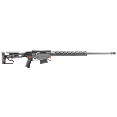 Ruger 18109 Precision Custom 6mm GT 10+1 26" Stainless Threaded Barrel, Stealth Gray Cerakote Picatinny Rail Aluminum Receiver, Adjustable Folding Stock, Black Magpul K2+ Grip