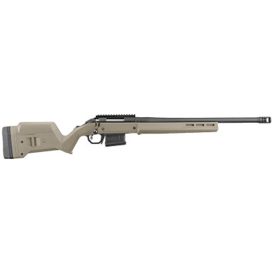 Ruger 26933 American Hunter 308 Win 5+1 20" Matte Black Threaded Barrel, Matte Black Steel Receiver w/Picatinny Rail Receiver, Flat Dark Earth Magpul Adjustable Hunter Synthetic Stock, Right Hand