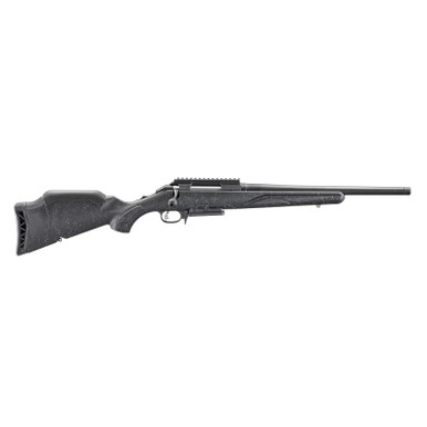Ruger 56905 American II Patrol 300 Win Mag 3+1 20" Graphite Black Cerakote Threaded Bull Barrel & Alloy Steel Receiver w/Picatinny Rail, Black Splatter Adj LOP Synthetic Stock