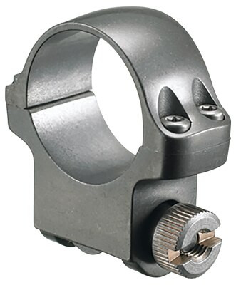 Ruger 30mm Medium Ring, Clam Pack Single Ring, Target Gray Stainless