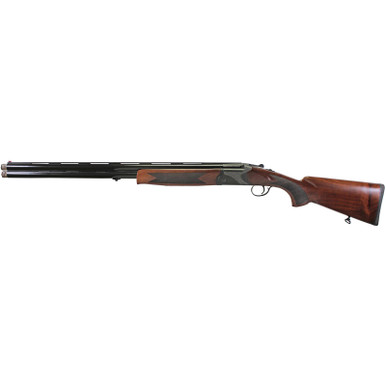 Iver Johnson Arms IJ60012 IJ600 12 Gauge Break Open 3" 2rd 28" Over/Under Vent Rib Barrel, Matte Black Chromed w/Engraving Steel Receiver, Fixed Walnut Checkered Wood Stock & Forend