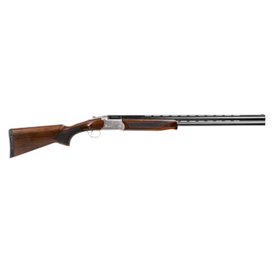 Girsan Balikli Blue Label 20 Gauge Break Open 2.50" 2rd 26" Blue Polished Over/Under Vent Rib Barrel, Engraved Silver Aluminum Receiver, Fixed Turkish Walnut Stock, 5 Mobil Chokes