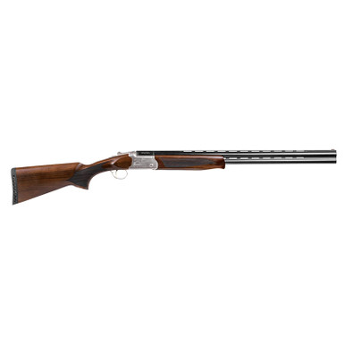 Girsan Balikli Blue Label 410 Bore Break Open 2.50" 2rd 26" Blue Polished Over/Under Vent Rib Barrel, Engraved Silver Aluminum Receiver, Fixed Turkish Walnut Stock, 5 Mobil Chokes