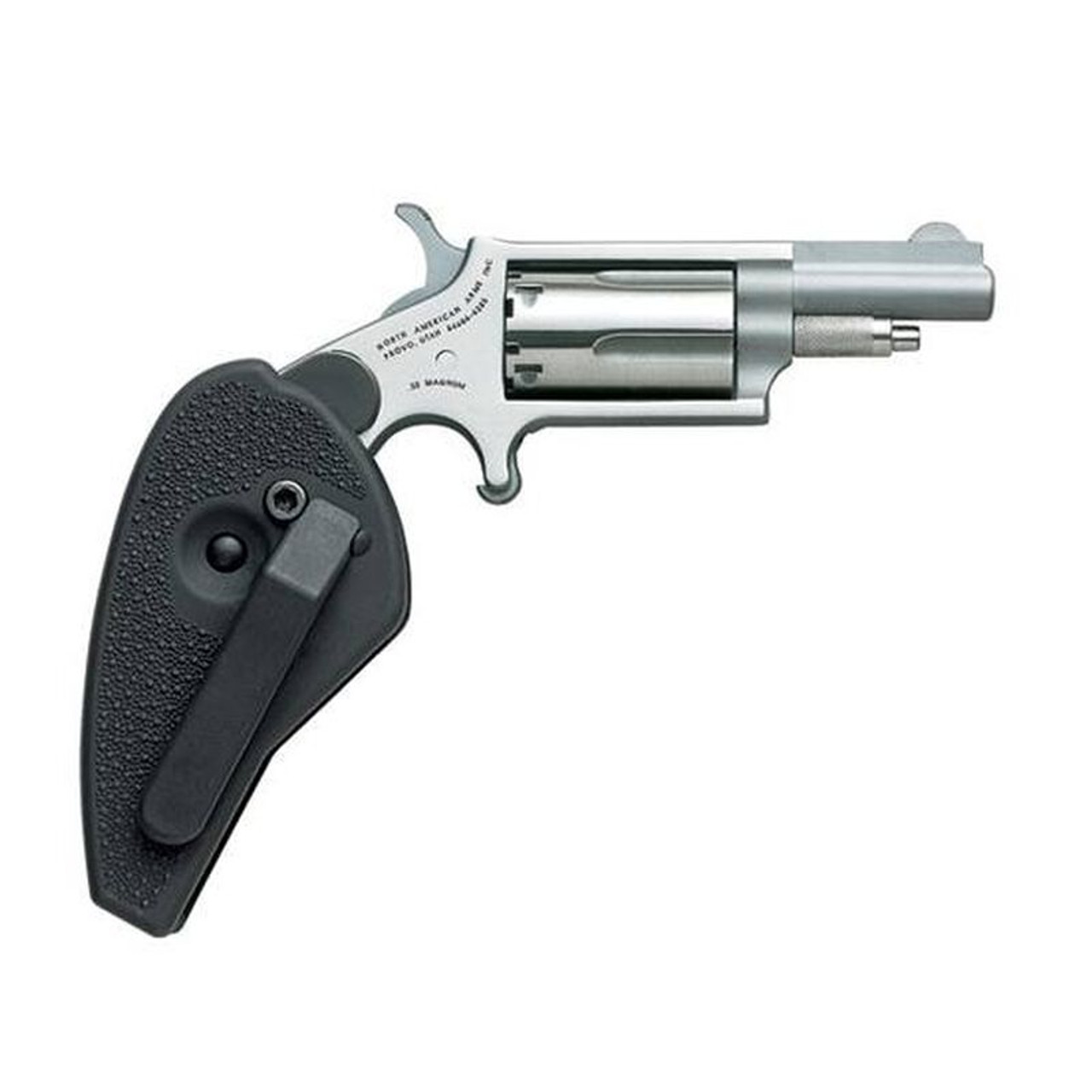 NAA Mini Revolver .22 Magnum 1.6″ Barrel 5 Rounds Holster Grip Stainless Steel Frame NAA-22M-HG