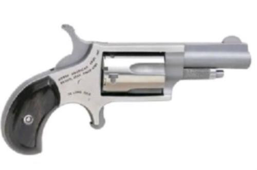 North American Mini 22 LR, 1.625" Barrel, Stainless Steel, Black Pearlite Grip, 5rd