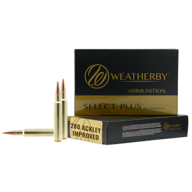 Weatherby F280A150SCO Select Plus 280Ackley Improved 150gr Swift Scirocco 20 Per Box/10 Case