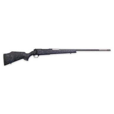 Weatherby MAM01N7MMPR8B Mark V Accumark 7mm PRC 3+1 24" Threaded/Fluted Stainless Barrel, Graphite Black Rec, Gray Webbed Black Monte Carlo Stock, Accubrake Muzzle Brake, Adj. TriggerTech Trigger