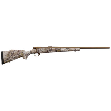 Weatherby VAP65CMR2T Vanguard Badlands 6.5 Creedmoor 4+1 22" Burnt Bronze Cerakote #2 Threaded Barrel, Drilled & Tapped Steel Receiver, Badlands Approach Camo Monte Carlo w/Raised Comb Synthetic Stock