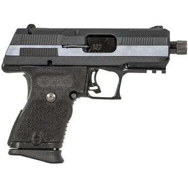Hi-Point YC380CF YC380 380 ACP 10+1 3.93" Black Threaded Barrel, Black/Chrome YC9 Styled/Serrated Steel Slide, Black Polymer Frame w/Picatinny Rail, Black Plastic Grip