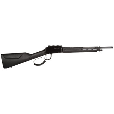 Rossi RL22161ST Rio Bravo Tactical 22 LR 10+1 16.50" Polished Black Oxide Steel Threaded Barrel, Picatinny Rail Matte Black Aluminum Receiver, Fixed Black Synthetic Stock