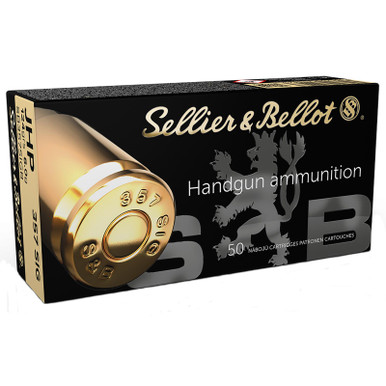 Sellier & Bellot SB357SIGB Handgun 357Sig 124gr Jacketed Hollow Point 50 Per Box/20 Case