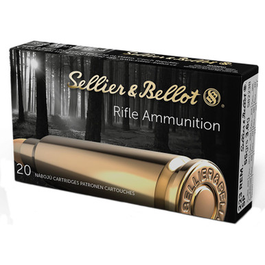Sellier & Bellot SB223B Rifle 223Rem 55gr Soft Point 20 Per Box/50 Case