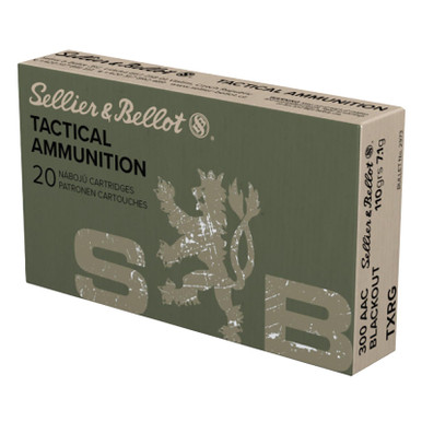 Sellier & Bellot SB300BLKXA eXergy 300Blackout 110gr TAC EX Blue 20 Per Box/50 Case