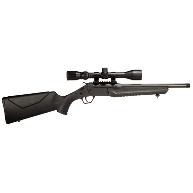 Rossi LWC0350-BKS LWC w/Optic 350 Legend 1rd 16.50" Black Oxide Threaded Barrel, Black Picatinny Rail Steel Receiver, Black Fixed Synthetic Stock
