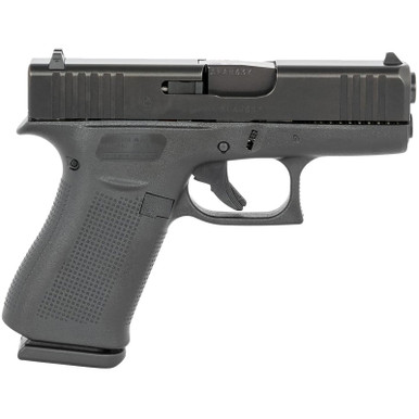 Glock PX4350201FR G43X Slim Sub-Compact Frame 9mm Luger 10+1 3.41" Black GMB Barrel, Black nDLC Serrated Steel Slide, Black Polymer Frame w/Picatinny Rail, Black Textured Polymer Grip, Ambidextrous
