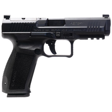Canik HG6826N Mete SFT 9mm Luger 10+1 4.46" Black Nitride Steel Barrel, Black Cerakote Optic Ready/Serrated Steel Slide, Black Polymer Frame w/Picatinny Rail, Interchangeable Backstrap Grip