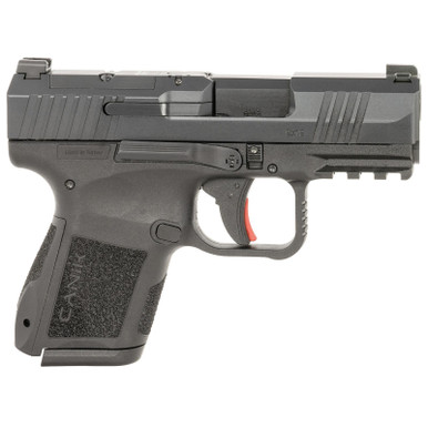 Canik HG7651CAN Mete MC9 *CA Compliant Micro-Compact Frame 9mm Luger 10+1 3.18" Steel Barrel, Black Cerakote Optic Ready/Serrated Steel Slide, Black Polymer Frame w/Picatinny Rail, Textured Grip
