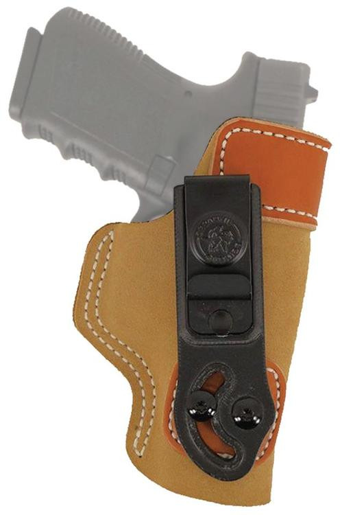 Desantis Sof-Tuk 106, S&W Bodyguard .380, Tan Saddle Leather/Suede, Right Hand