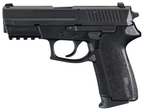 Sig Sauer SP2022, DA/SA, Compact, 9mm, 3.9" Barrel, Polymer Frame, Black Color, Right Hand, Decocker, Siglite Night Sights, 15Rd, 2 Magazines