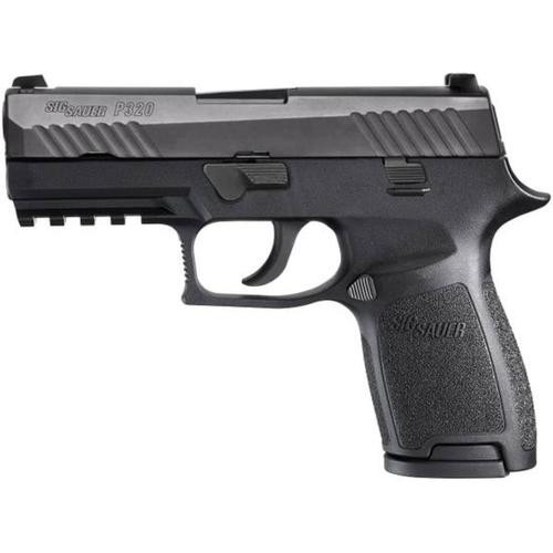 Sig Sauer P320 9mm, 3.9", Rail, Nitron Black, Striker, Contrast Sights, Modular Grip, 2x15rd Mags
